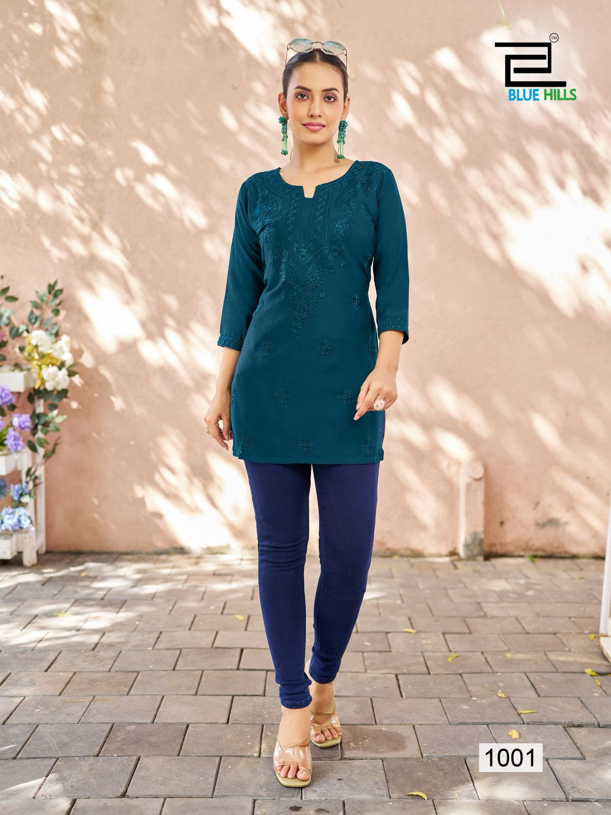 Raha By Blue Hills Viscose Modal Ladies Top Wholesale Shop In Surat